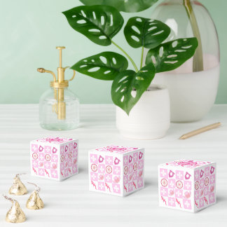 Personlalized Cowgirl Checkered Birthday Party Favor Boxes