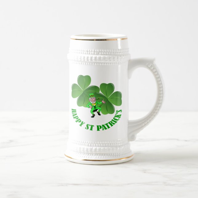 Personlalized  Irish St Patrick's day Beer Stein (Right)