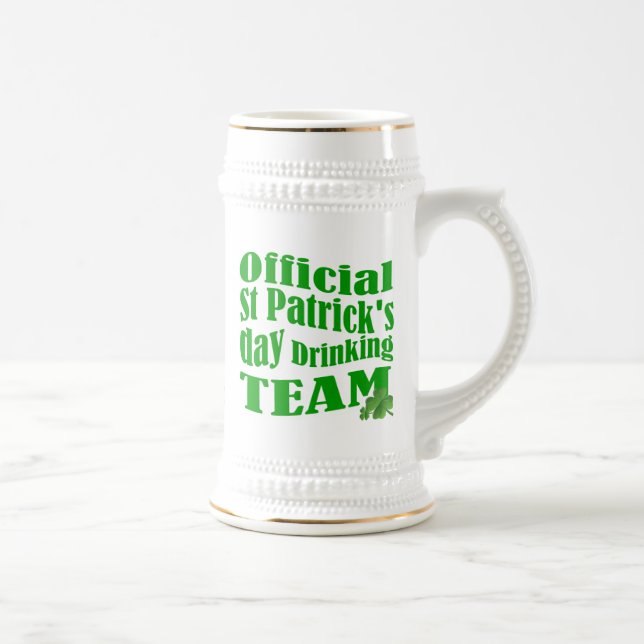 Personlalized  Irish St Patrick's day Beer Stein (Right)