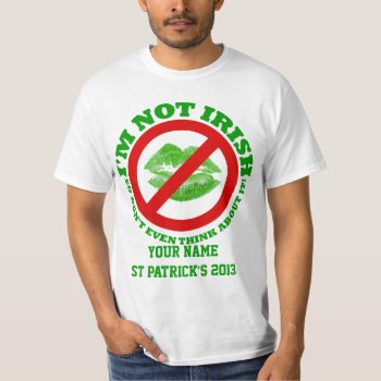 Personlalized  Irish St Patrick's Day T-shirt by Paddy_O_Doors at Zazzle
