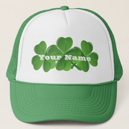 Personlalized  Irish St Patricks day Trucker Hat