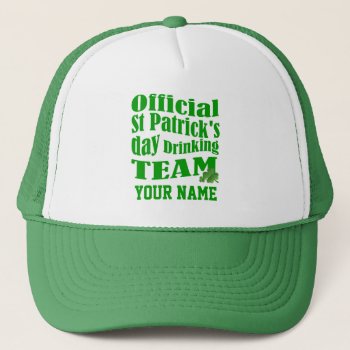 Personlalized  Irish St Patrick's Day Trucker Hat by Paddy_O_Doors at Zazzle