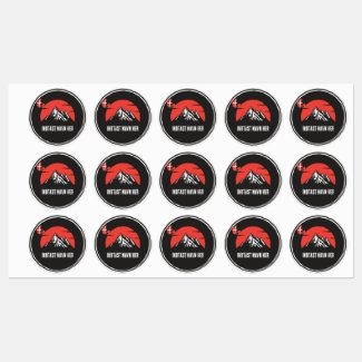 Personligt bynavn Danmark rundt design Labels