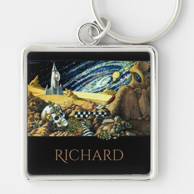 Personlized Alien Archeology  Keychain (Front)