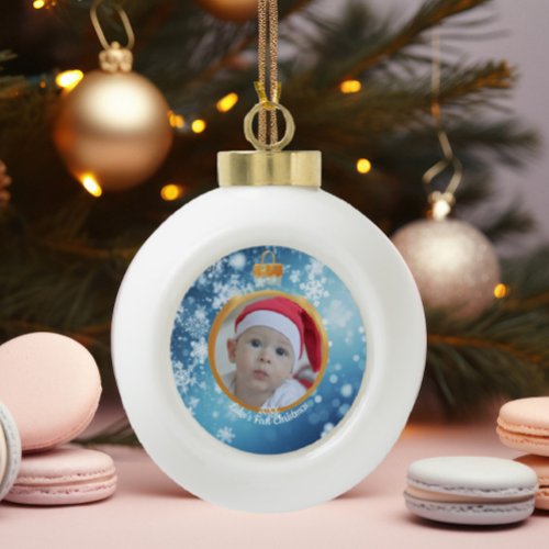Personlized Babys First Christmas Ornament