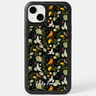Personlized Bird and Wildflower phone case