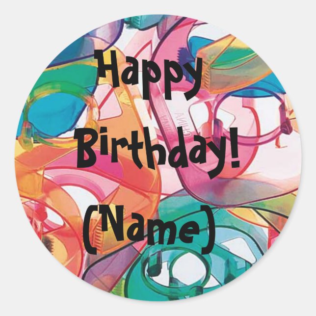 Personlized Birthday Stickers (Front)