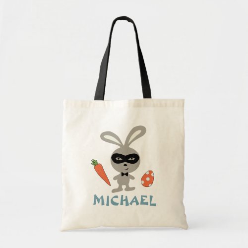 Personlized Easter Bunny Name Tote Bag