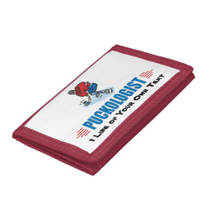 Personlized Ice Hockey Tri-fold Wallet