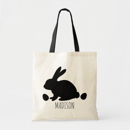 Personlized Name Easter Bunny Tote Bag