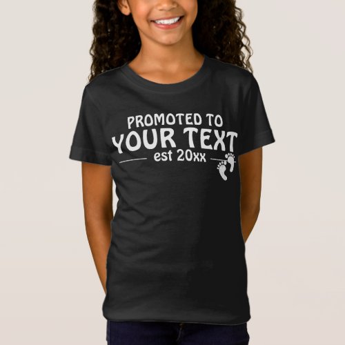 Personlized Promoted to big sister customiz T_Shirt