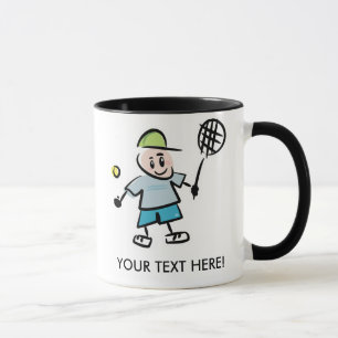 Personlized Tennis Mug Cartoon