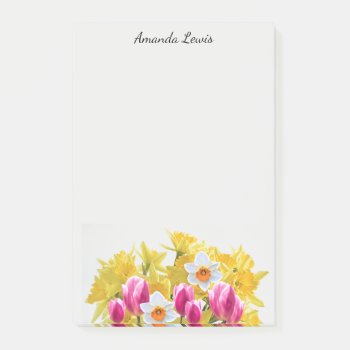 Personlized Yellow Daffodil Flower Notes by Susang6 at Zazzle