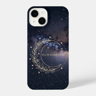 Personnalisé Lune Mystique et Ciel Étoilé  iPhone 14 Case
