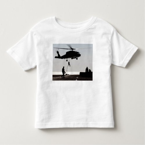 Personnel fast_rope out of an SH_60F Toddler T_shirt