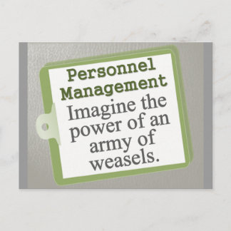 Personnel Management  Postcard