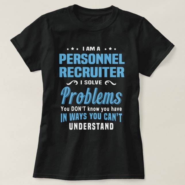 Personnel Recruiter T-Shirt (Design Front)