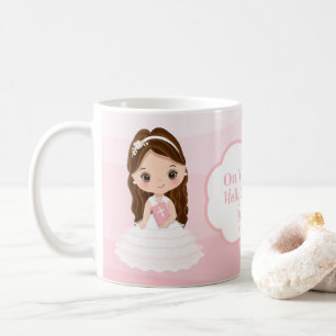 Personolized First Holy Communion Girl Coffee Mug