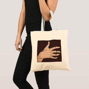 Persons Hand Tote Bag