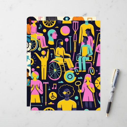 Persons With Disabilities Scrapbook Paper