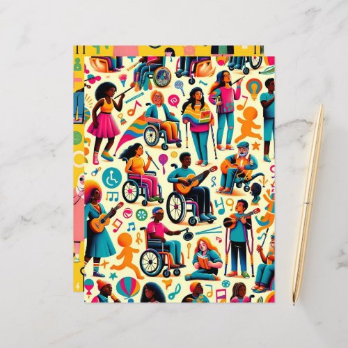 Persons With Disabilities Scrapbook Paper