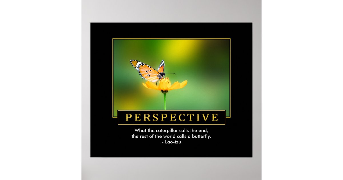  Perspective  Inspirational Poster  Zazzle com