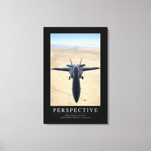 Perspective Inspirational Quote 1 Canvas Print