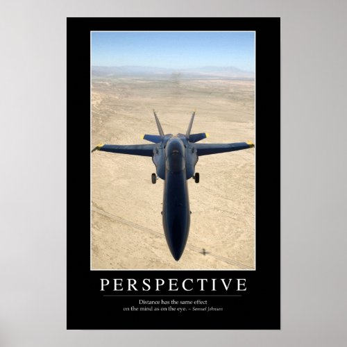 Perspective Inspirational Quote 1 Poster
