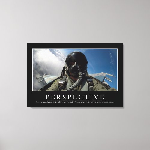 Perspective Inspirational Quote 2 Canvas Print