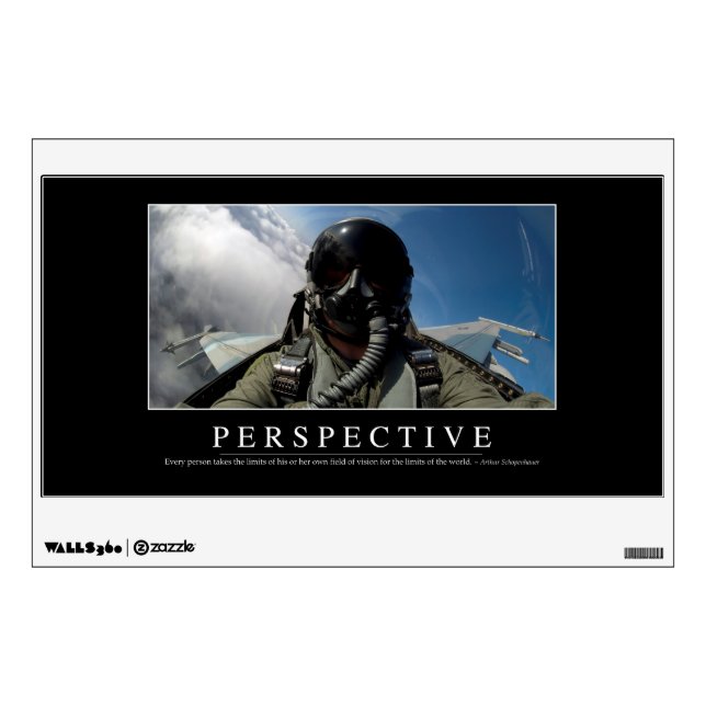 Perspective: Inspirational Quote 2 Wall Decal (Front)