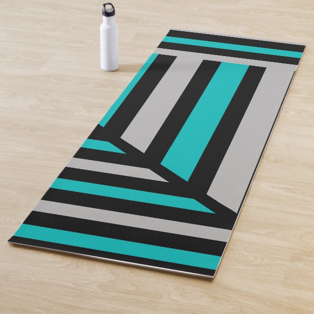 Perspective Modern Stripe Yoga Mat (In Situ)