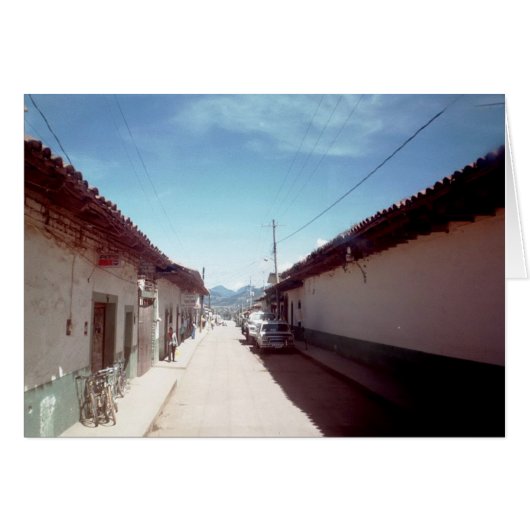 Perspective of a street in Veracruz Cards (Front Horizontal)