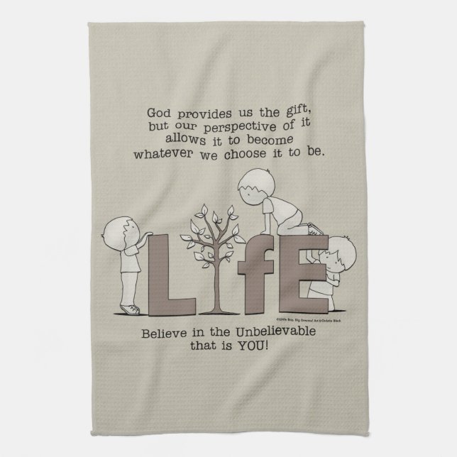 Perspective of Life Kitchen Towel (Vertical)