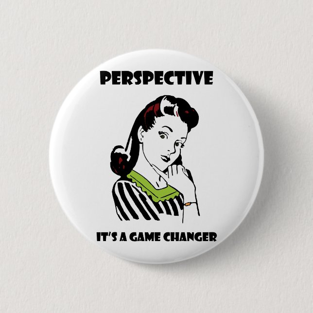 Perspective Pinback Button (Front)