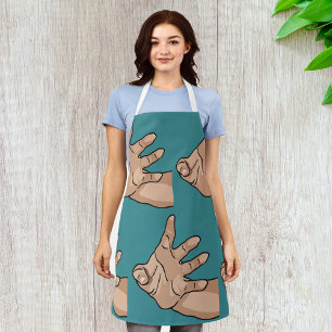 Perspective Reaching Hand Apron