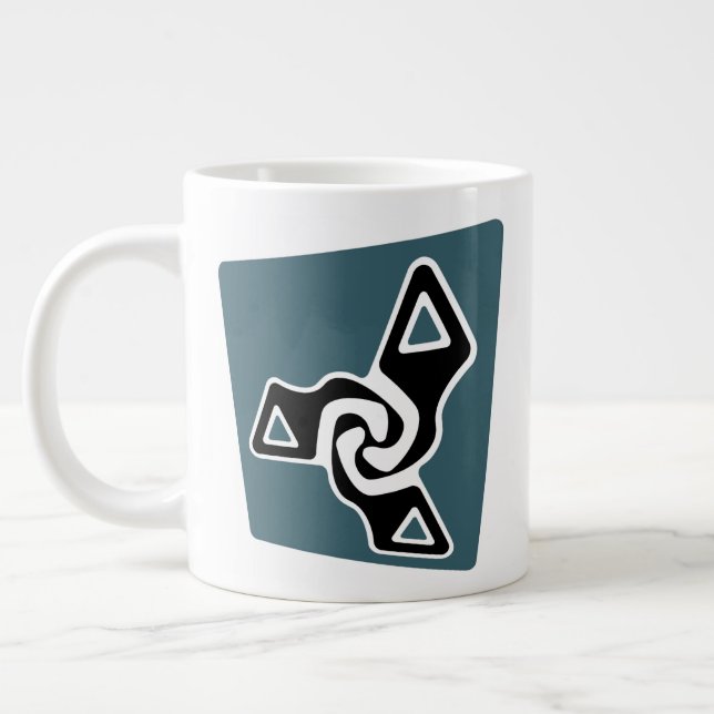 Perspective Tri-Arrows Giant Coffee Mug (Left)