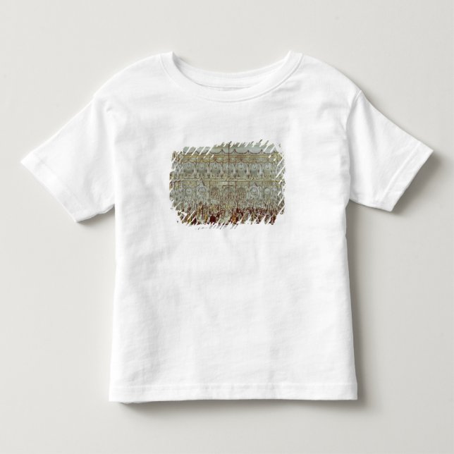 Perspective view of the ballroom constructed toddler t-shirt (Front)