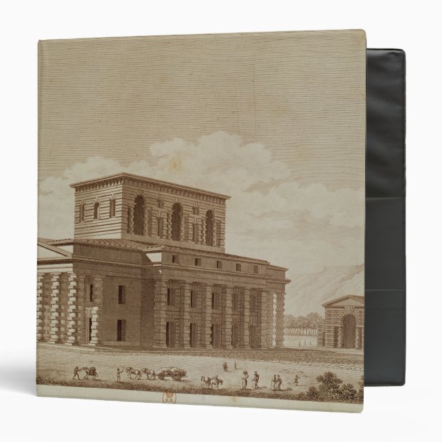 Perspective view of the house of the director binder (Front/Inside)
