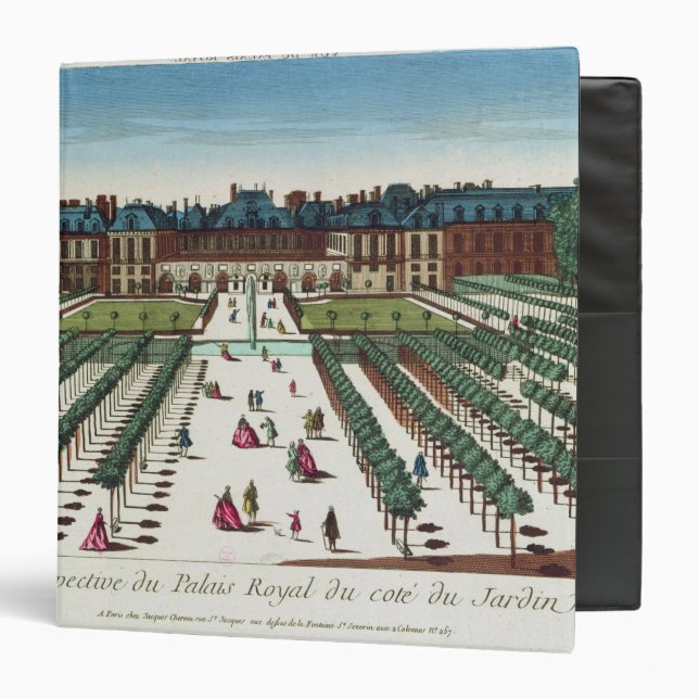 Perspective view of the Palais Royal Binder (Front/Inside)