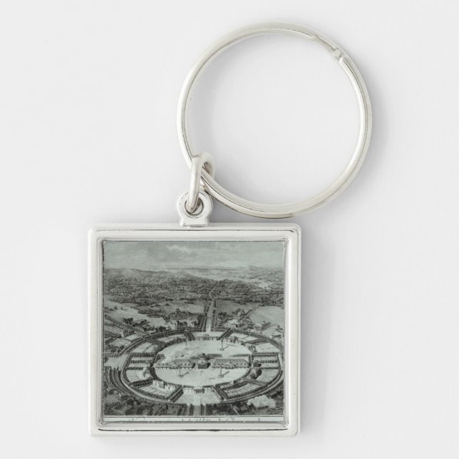 Perspective View of the Town of Chaux, c. 1804 Keychain (Front)