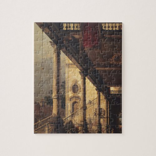 Perspective with a Portico by Canaletto Jigsaw Puzzle