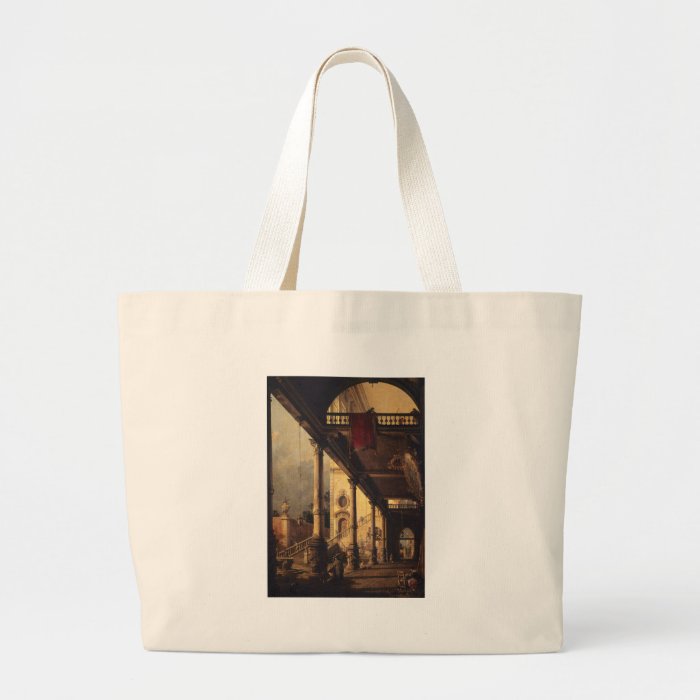 Perspective with a Portico Canvas Bags