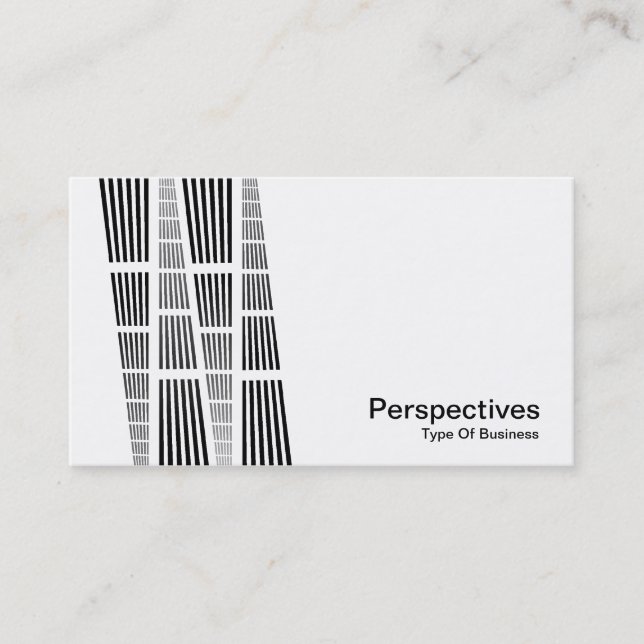 Perspectives v2 - Black and White Business Card (Front)