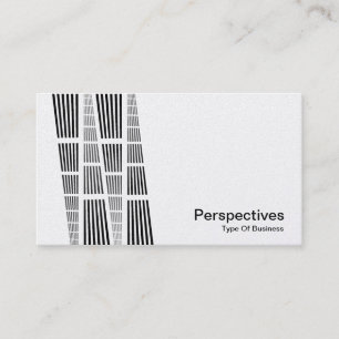 Perspectives v2 - Black and White (Platinum) Business Card