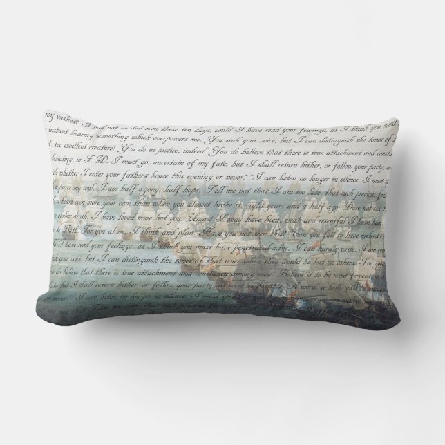 Persuasion Letter Lumbar Pillow (Front)