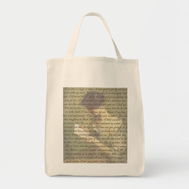 Persuasion Letter Tote Bag (Front)