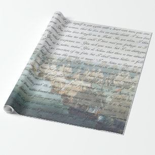 Persuasion Letter Wrapping Paper