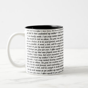 Persuasion Text Two-Tone Coffee Mug