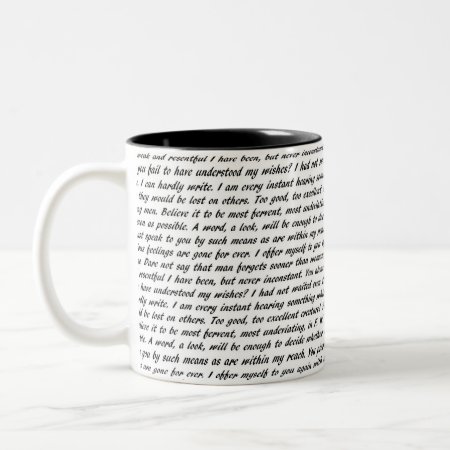 Persuasion Text Two-tone Coffee Mug