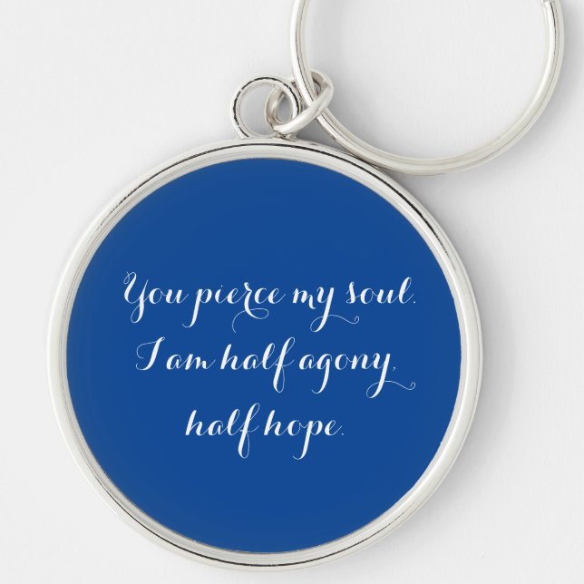 Persuasion's romantic letter  keychain (Front)
